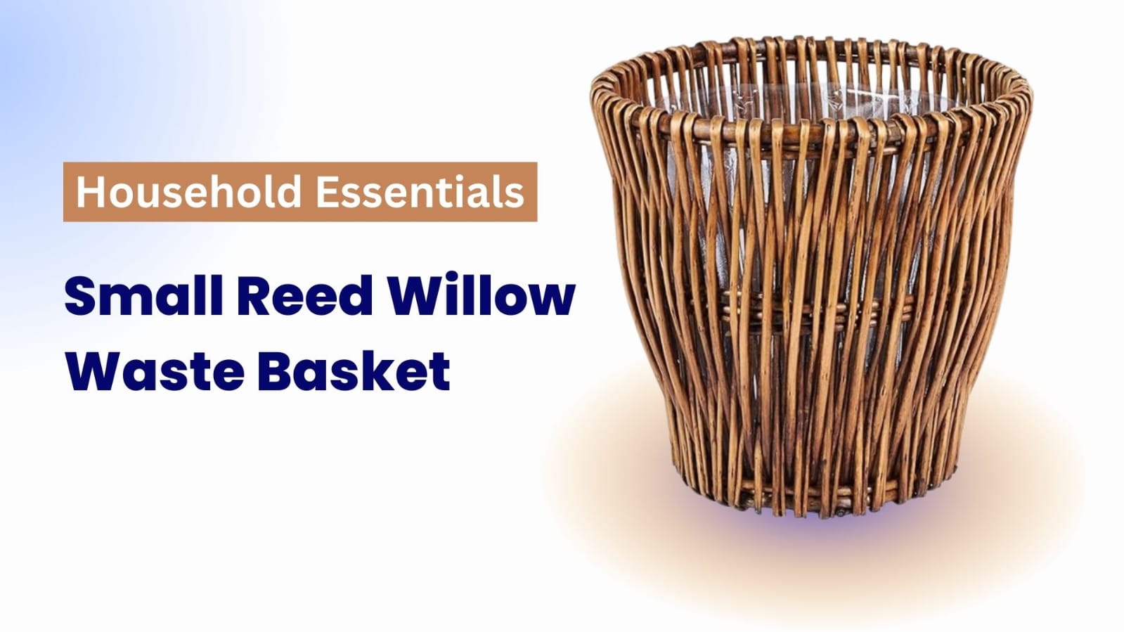 Eco-friendly bamboo waste basket